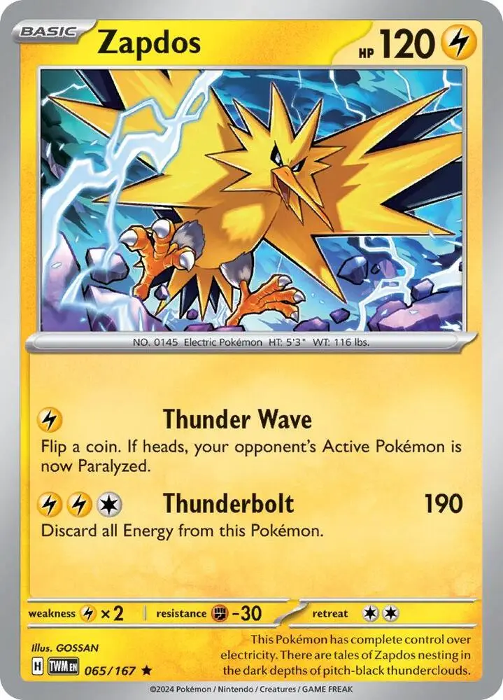 Zapdos, Twilight Masquerade 065/167