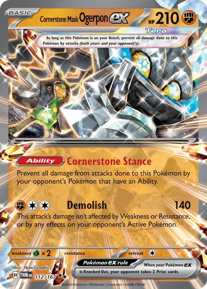 Cornerstone Mask Ogerpon ex, Twilight Masquerade 112/167