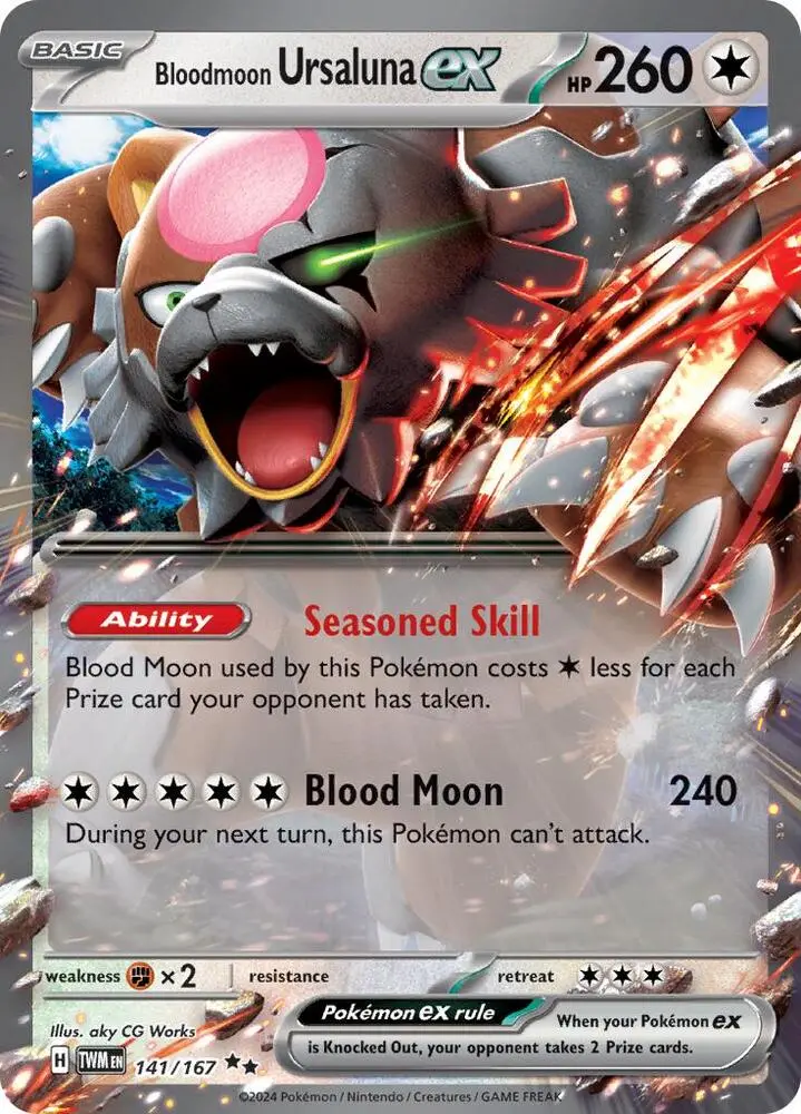 Bloodmoon Ursaluna ex, Twilight Masquerade 141/167