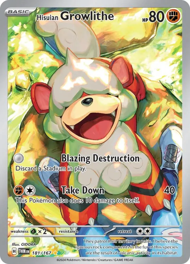 Hisuian Growlithe, Twilight Masquerade 181/167