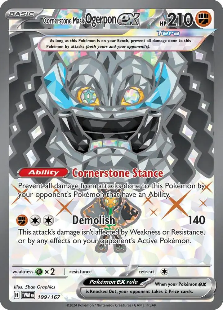Cornerstone Mask Ogerpon ex, Twilight Masquerade 199/167