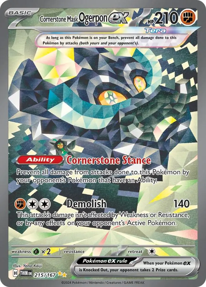 Cornerstone Mask Ogerpon ex, Twilight Masquerade 215/167