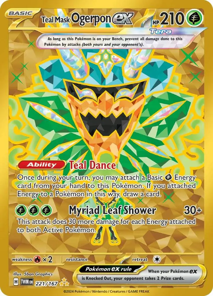 Teal Mask Ogerpon ex, Twilight Masquerade 221/167