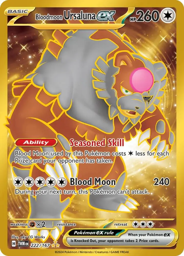 Bloodmoon Ursaluna ex, Twilight Masquerade 222/167