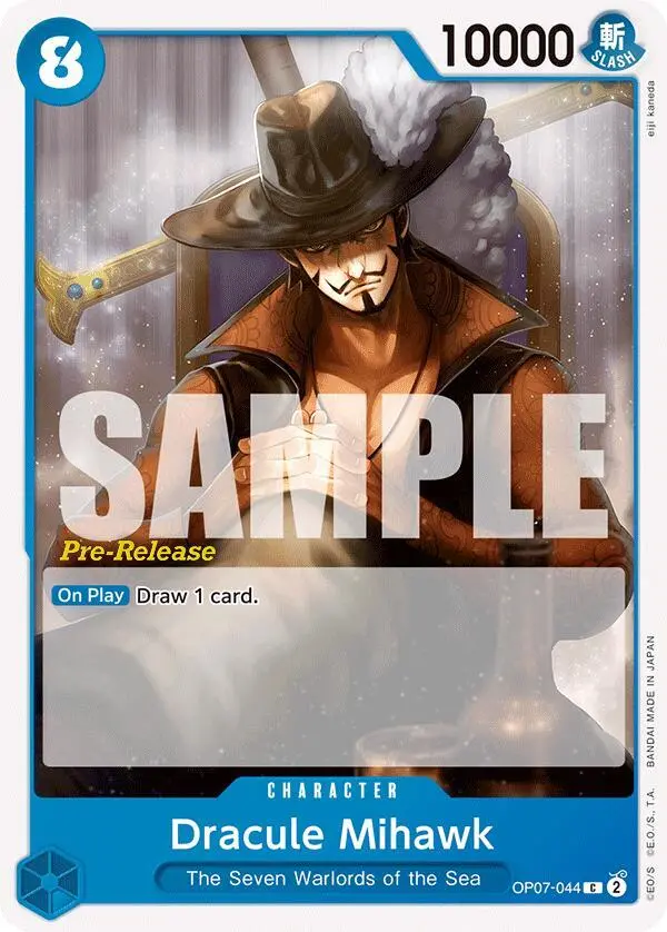 Dracule Mihawk, 500 Years in the Future Pre-Release Cards OP07-044