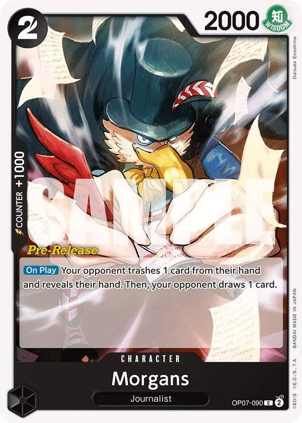 Morgans, 500 Years in the Future Pre-Release Cards OP07-090
