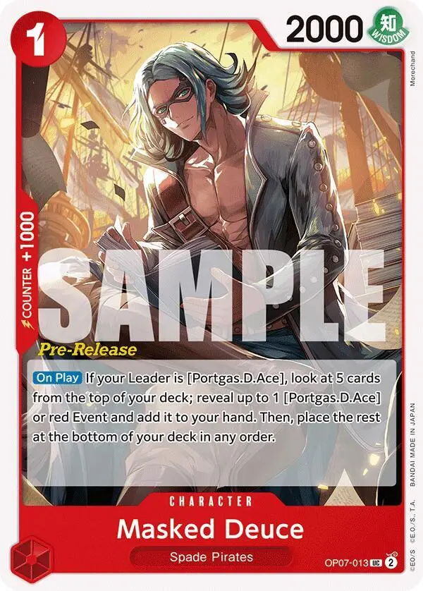 Masked Deuce, 500 Years in the Future Pre-Release Cards OP07-013