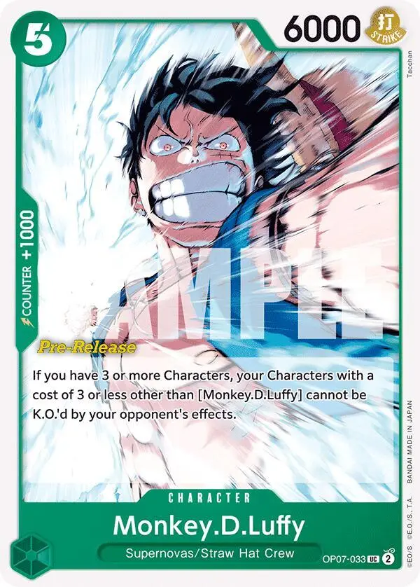 Monkey.D.Luffy, 500 Years in the Future Pre-Release Cards OP07-033