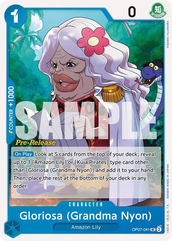 Gloriosa (Grandma Nyon), 500 Years in the Future Pre-Release Cards OP07-041