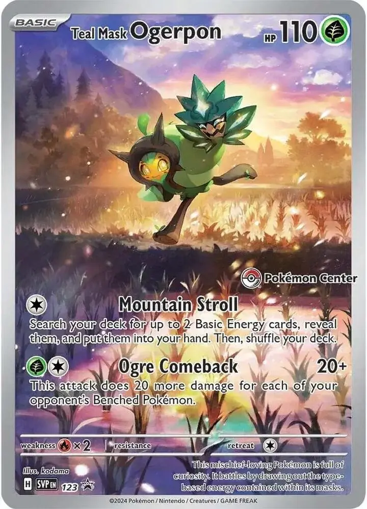 Teal Mask Ogerpon, SVP Black Star Promos 123