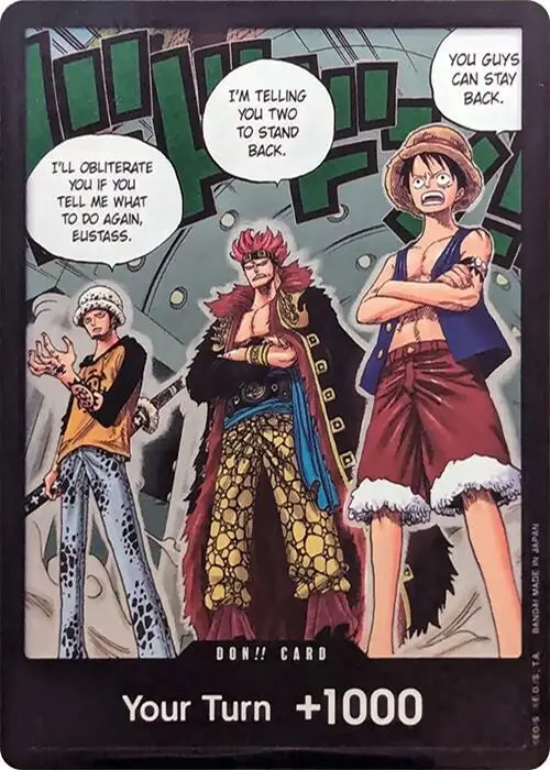 DON!! Card (Trafalgar Law, Eustass Kid and Monkey.D.Luffy Double Pack Set Vol. 4), 500 Years in the Future DON!!