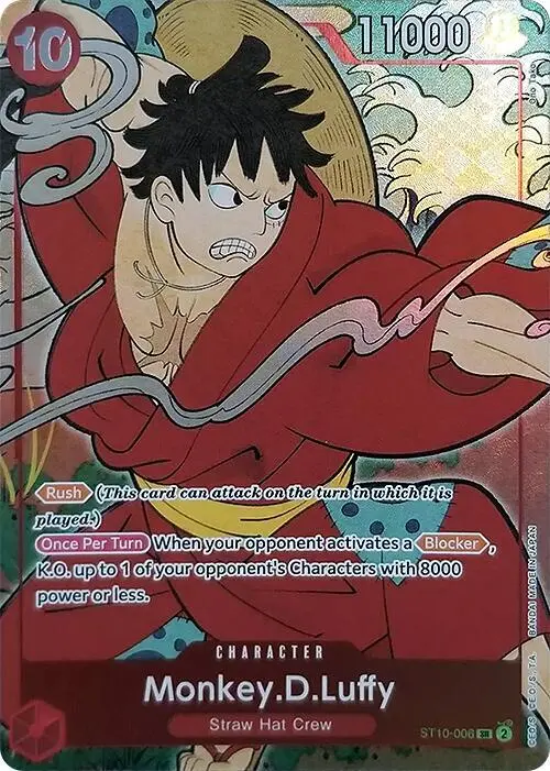 Monkey.D.Luffy (English Version 1st Anniversary Set), One Piece Promotion Cards ST10-006