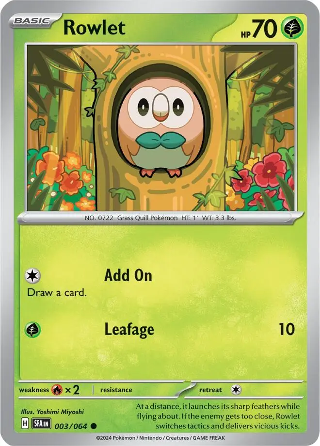 Rowlet, Shrouded Fable 003/64
