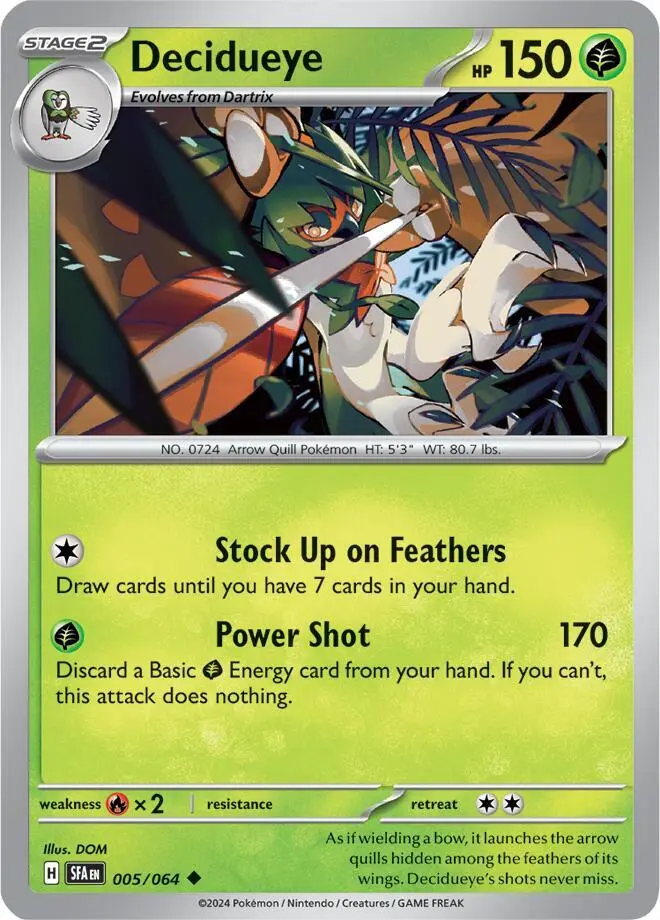 Decidueye, Shrouded Fable 005/64