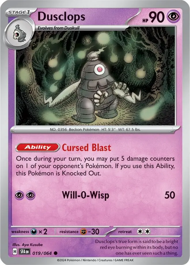 Dusclops, Shrouded Fable 019/64