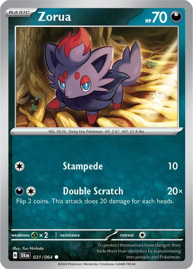 Zorua, Shrouded Fable 031/64