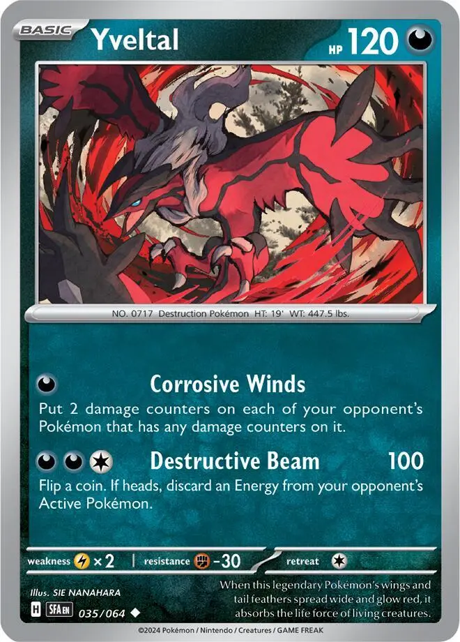 Yveltal, Shrouded Fable 035/64