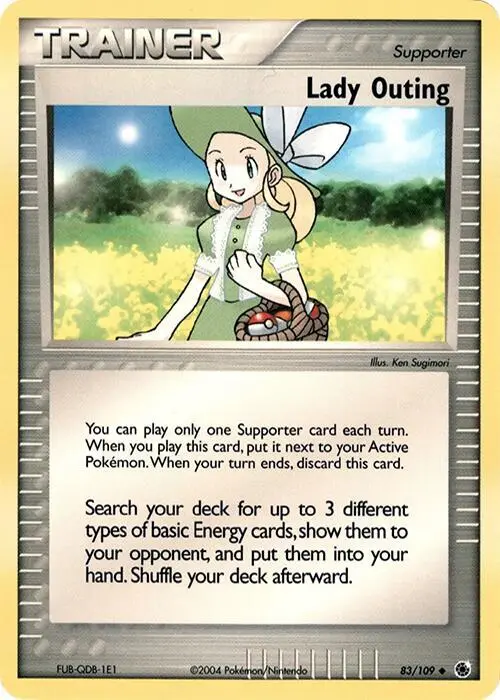 Lady Outing - 83/109 (No E-Reader), Deck Exclusives 83/109