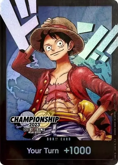 DON!! Card (Monkey.D.Luffy 2023 World Championship Finals), One Piece Promotion Cards DON!!