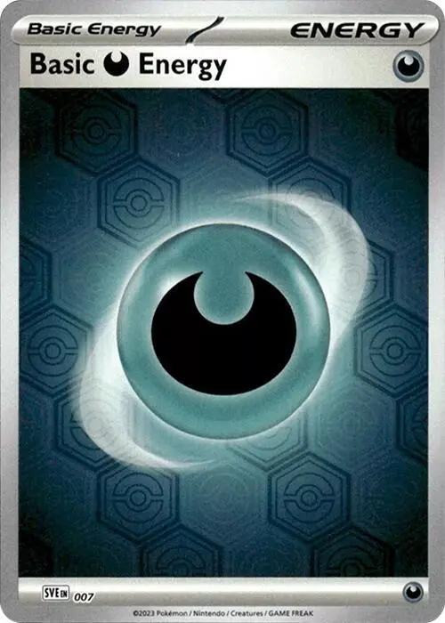Basic Darkness Energy (Reverse Holofoil), Shrouded Fable 7