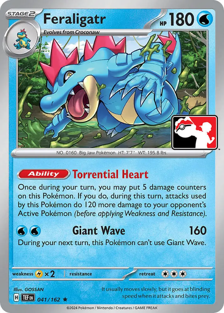 Feraligatr, Prize Pack Series Cards 041/162