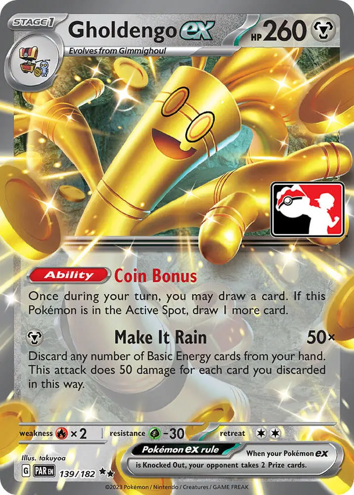 Gholdengo ex, Prize Pack Series Cards 139/182