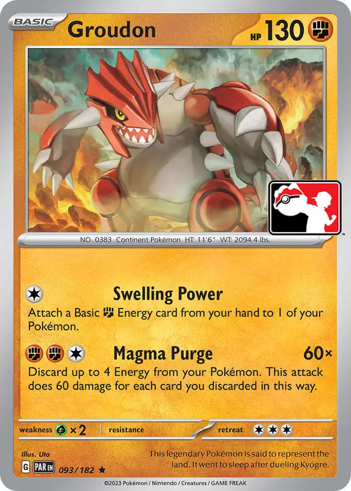 Groudon, Prize Pack Series Cards 093/182