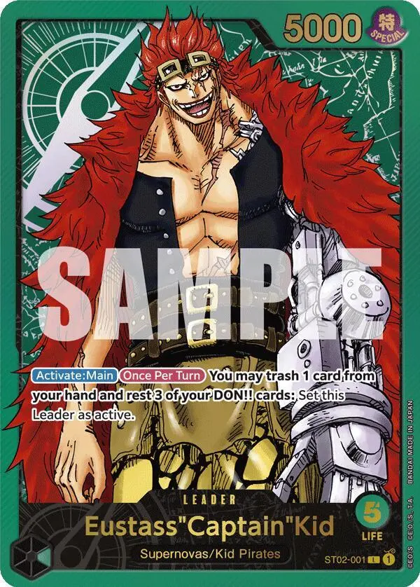 Eustass"Captain"Kid (Premium Card Collection -Leader Collection-), One Piece Promotion Cards ST02-001