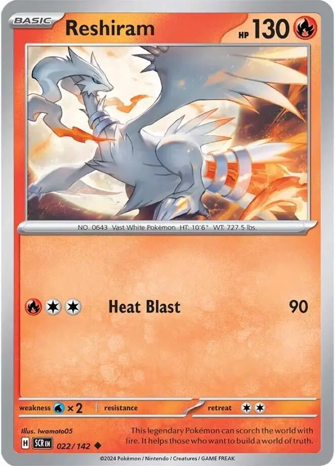 Reshiram, Stellar Crown 022/142