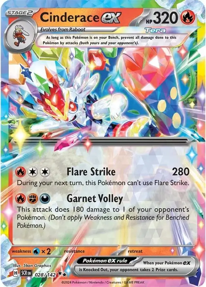 Cinderace ex, Stellar Crown 028/142