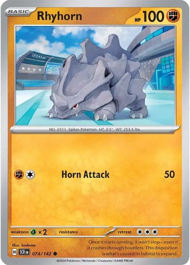 Rhyhorn, Stellar Crown 074/142