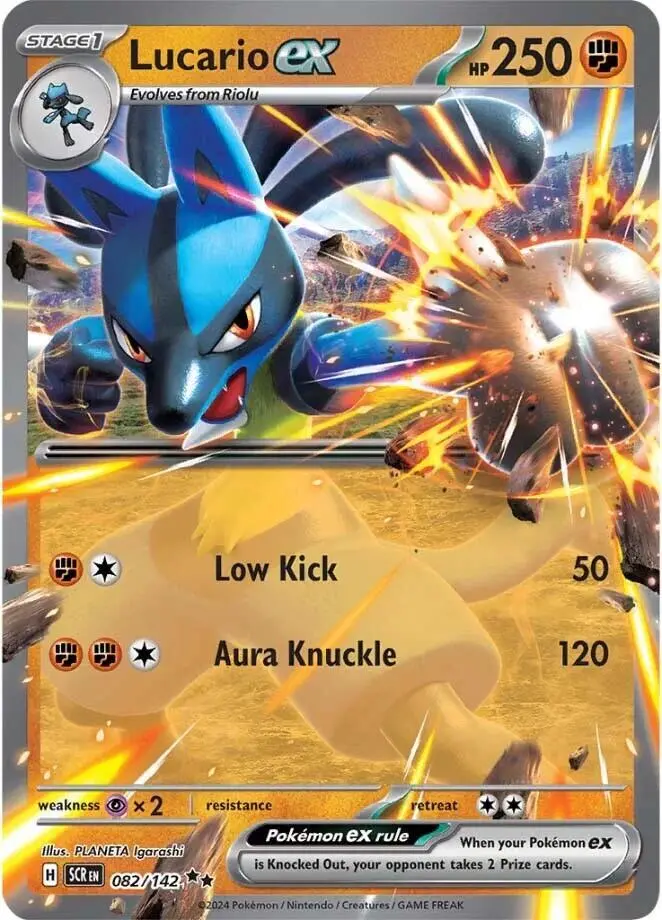 Lucario ex, Stellar Crown 082/142