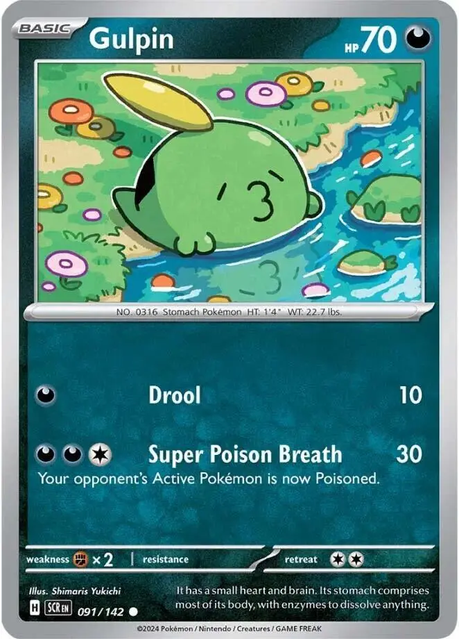 Gulpin, Stellar Crown 091/142