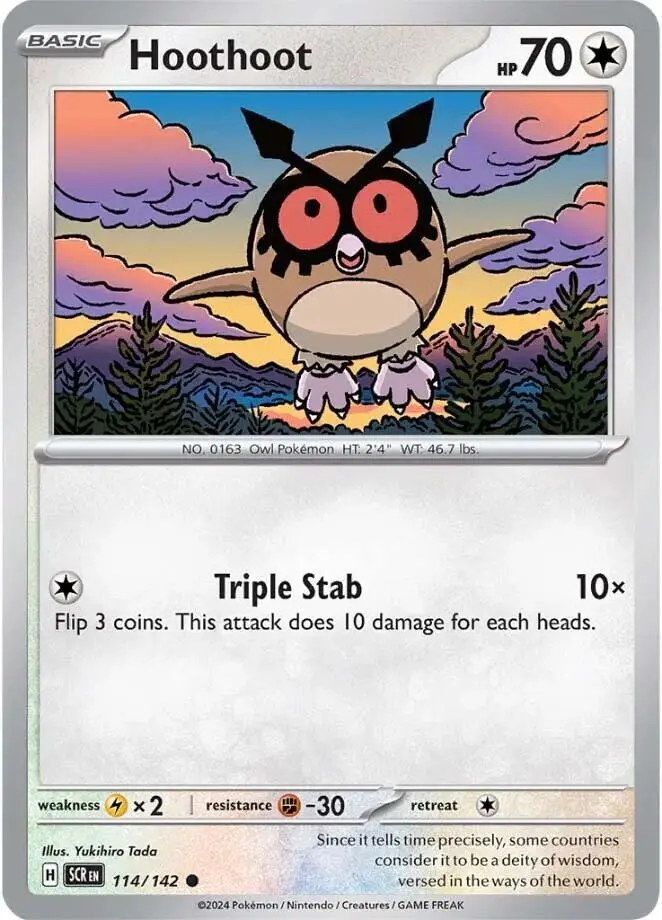 Hoothoot, Stellar Crown 114/142