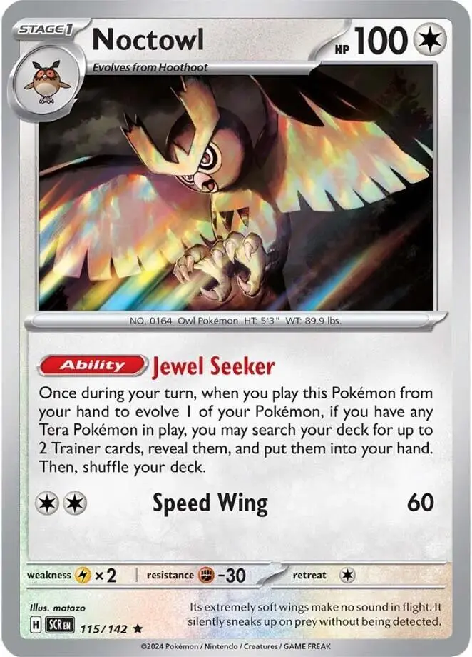 Noctowl, Stellar Crown 115/142