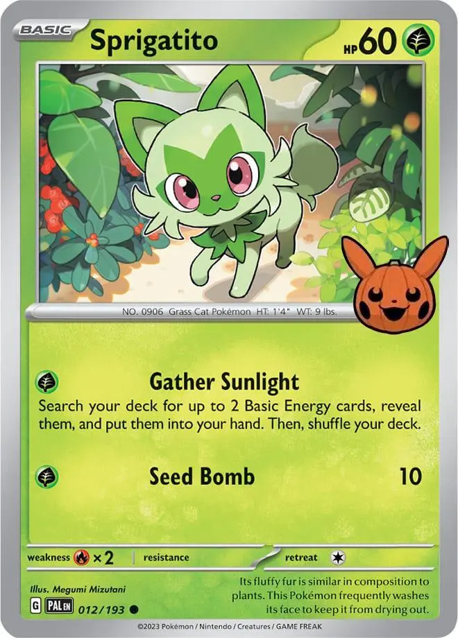 Sprigatito, Trick or Trade BOOster Bundle 2024 012/193