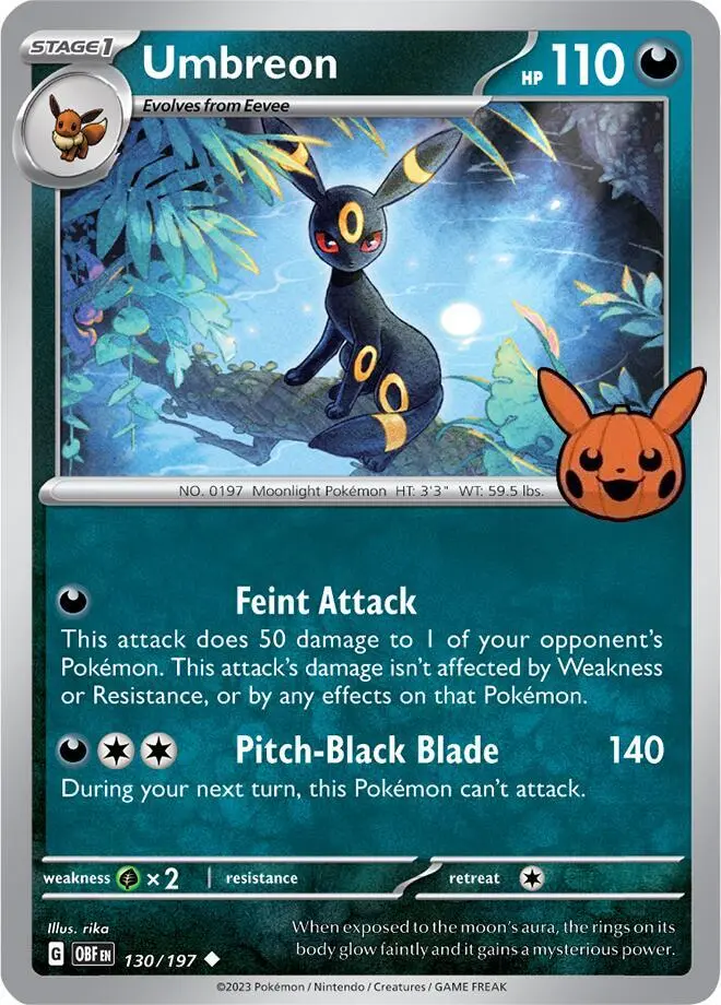 Umbreon, Trick or Trade BOOster Bundle 2024 130/197