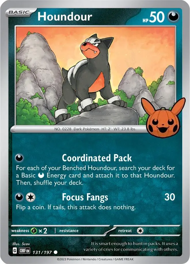 Houndour, Trick or Trade BOOster Bundle 2024 131/197