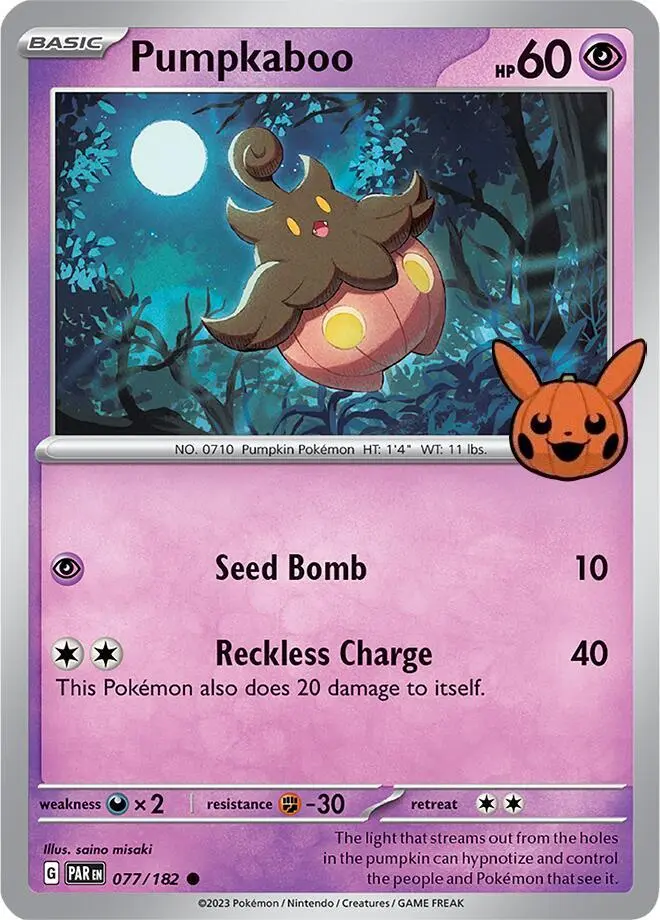 Pumpkaboo, Trick or Trade BOOster Bundle 2024 077/182