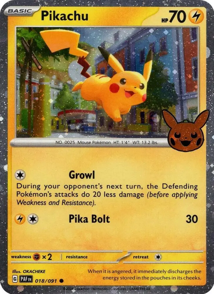 Pikachu, Trick or Trade BOOster Bundle 2024 018/091