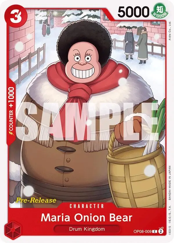 Maria Onion Bear, Two Legends Pre-Release Cards OP08-009