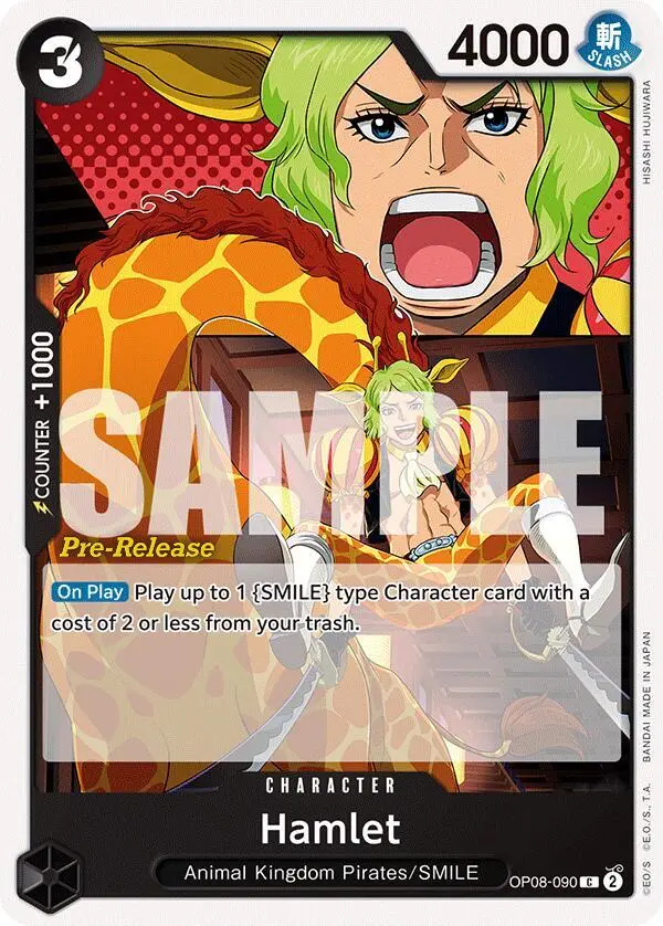 Hamlet, Two Legends Pre-Release Cards OP08-090