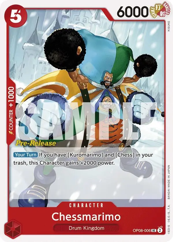 Chessmarimo, Two Legends Pre-Release Cards OP08-006