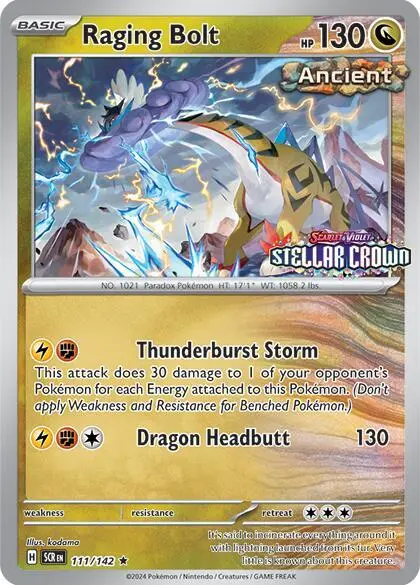 Raging Bolt, Miscellaneous Cards & Products 111/142