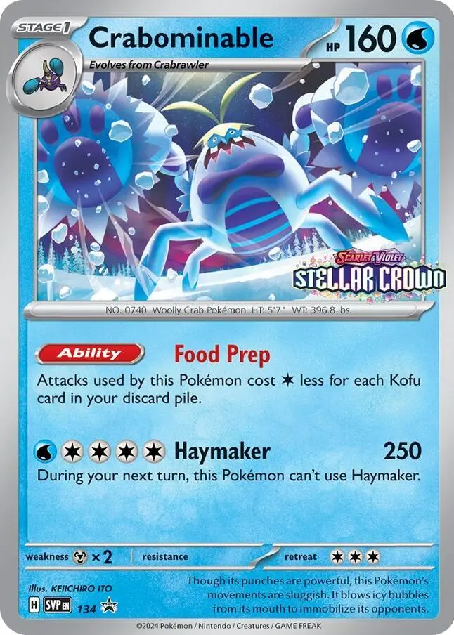 Crabominable, SVP Black Star Promos 134/225