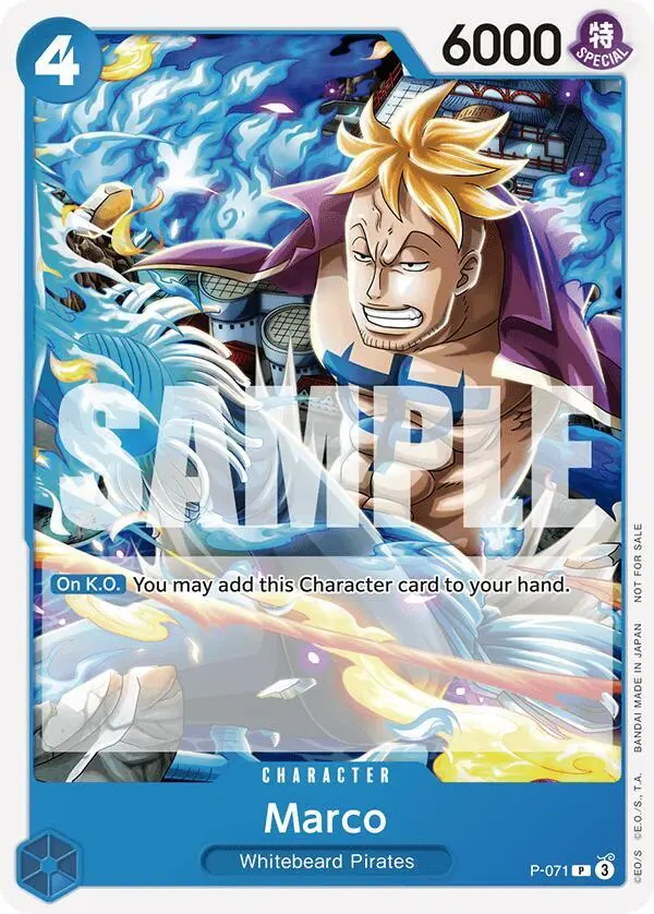Marco (Two Legends Pre-Release), One Piece Promotion Cards P-071