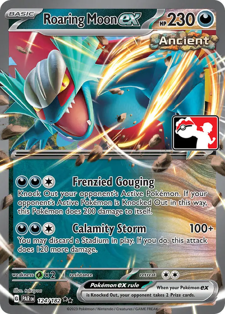 Roaring Moon ex, Prize Pack Series Cards 124/182