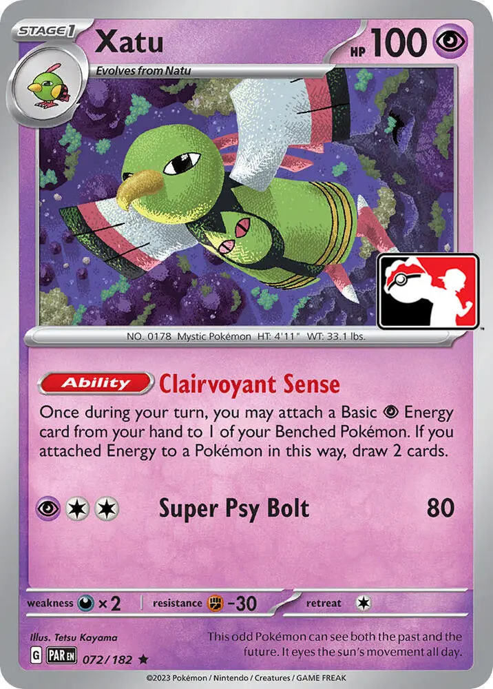 Xatu, Prize Pack Series Cards 072/182