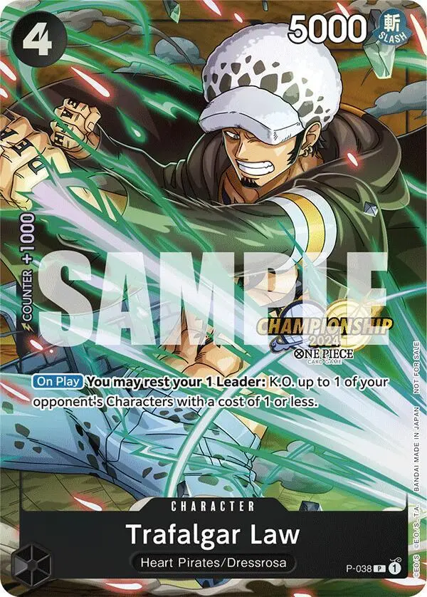 Trafalgar Law (CS 2024 Event Pack), One Piece Promotion Cards P-038