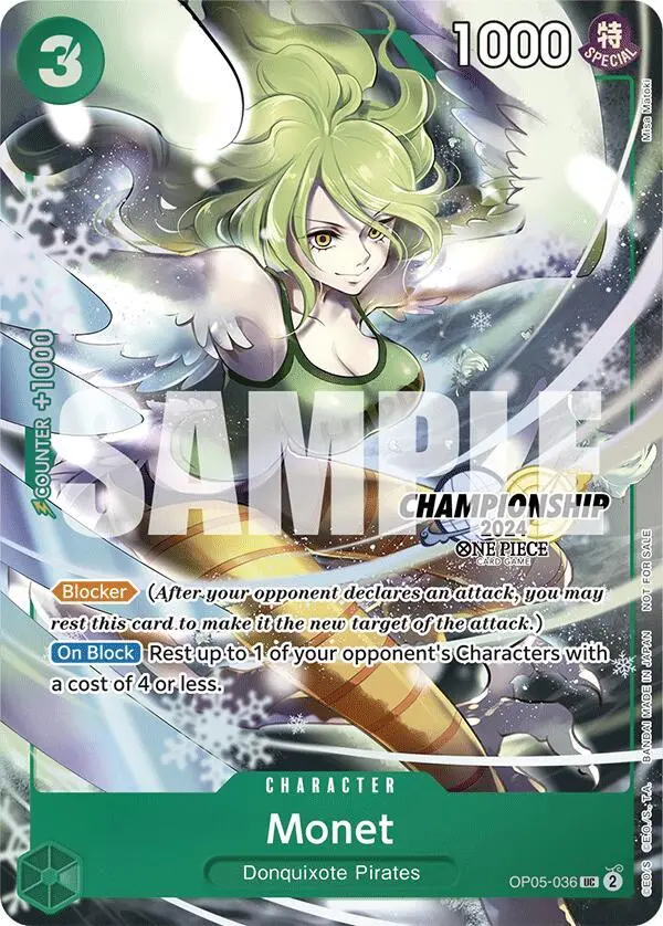 Monet (CS 2024 Event Pack Finalist), One Piece Promotion Cards OP05-036